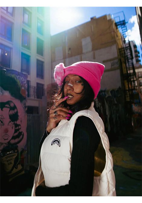 PINK BEAR PUFF BEANIE SPRAYGROUND | BERRETTI/CAPPELLI/SCIARPE | 910HW424NSZ-