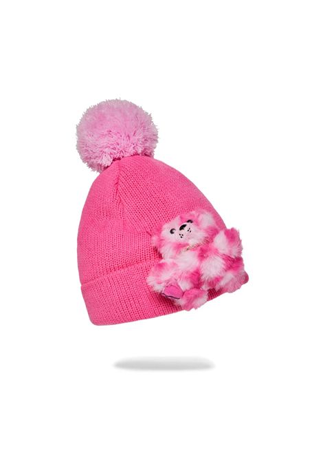 PINK BEAR PUFF BEANIE SPRAYGROUND | BERRETTI/CAPPELLI/SCIARPE | 910HW424NSZ-